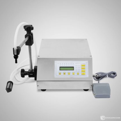 Pullotuskone 2 ml - 3,5 L automaattinen, nesteen pullotukseen, pullojen täyttöön. Sähkökäyttöinen. Mehu, lääke, elintarvike, öljy, jne.