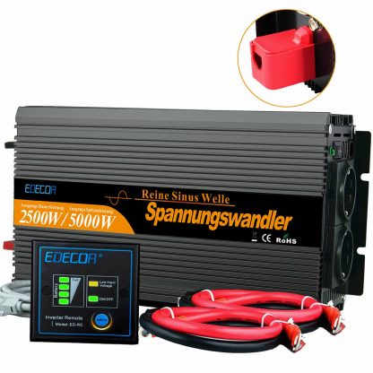 12V / 230V / 2500w invertteri puhdas siniaalto