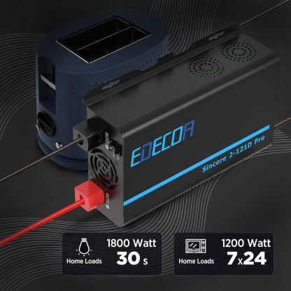 12V / 230V / 1200w invertteri puhdas siniaalto - Image 2
